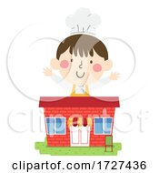 Kid Boy Chef Restaurant Illustration