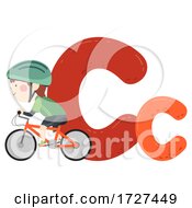 Poster, Art Print Of Kid Boy Cycling Sport Alphabet Illustration