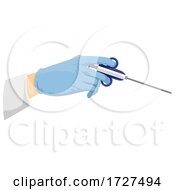 Poster, Art Print Of Hand Biopsy Needle Illustration