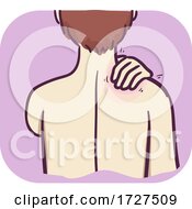 Musculoskeletal Neck Pain Massage Illustration