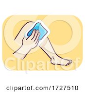 Poster, Art Print Of Musculoskeletal Knee Pain Ice Pack Illustration
