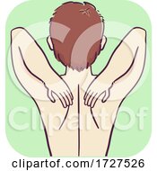 Poster, Art Print Of Musculoskeletal Upper Back Pain Illustration