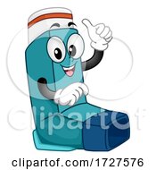 Mascot Inhaler Asthma Illustration