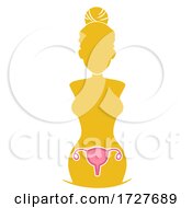 Silhouette Woman Uterus Illustration by BNP Design Studio