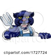 Panther Gardener Gardening Animal Mascot