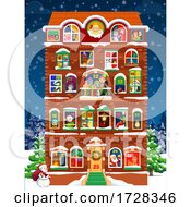 Poster, Art Print Of Christmas Countdown House
