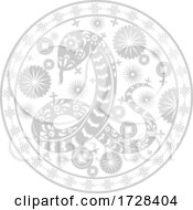 Poster, Art Print Of Chinese Horoscope Zodiac Snake