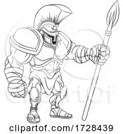 Spartan Gladiator Trojan Warrior Soldier Cartoon