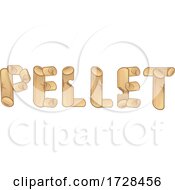 Poster, Art Print Of Heating Pellets Forming The Word