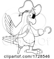 Poster, Art Print Of Pirate Parrot With Peg Leg And Hook