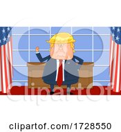 Poster, Art Print Of Donald Trump Raising His Hand