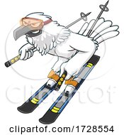 Poster, Art Print Of Skiing Hawk