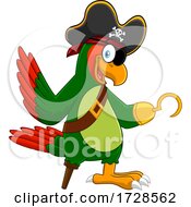 Pirate Parrot With Peg Leg And Hook