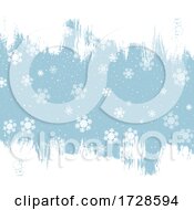 Grunge Christmas Snowflake Background