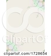 Poster, Art Print Of Copy Space Blank Floral Paper Sheet