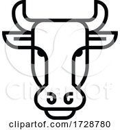 Bull Sign Label Icon Concept