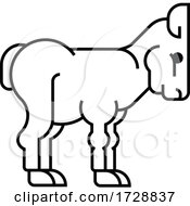 Lamb Sign Label Icon Concept by AtStockIllustration