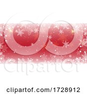 Poster, Art Print Of Christmas Snowflake Banner Design