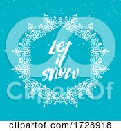 Poster, Art Print Of Let It Snow Christmas Background