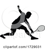 Tennis Silhouette Sport Player Man