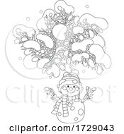 Poster, Art Print Of Snowman Christmas Ornament