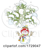 Poster, Art Print Of Snowman Christmas Ornament