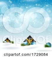 Poster, Art Print Of Christmas Gifts Nestled In Snow