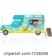 Poster, Art Print Of Juice Food Vendor Truck