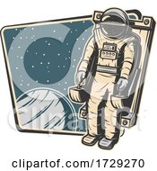 Poster, Art Print Of Retro Space Exploration Logo