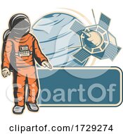 Poster, Art Print Of Retro Space Exploration Logo