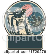Poster, Art Print Of Retro Space Exploration Logo