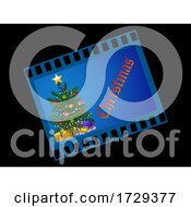Christmas Film Slide On Black by elaineitalia