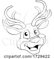 Poster, Art Print Of Christmas Cartoon Reindeer Character