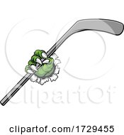 Poster, Art Print Of Ice Hockey Stick Claw Monster Sports Hand