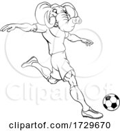 Poster, Art Print Of Elephant Soccer Football Player Sports Mascot