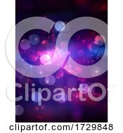Poster, Art Print Of Christmas Background With Bokeh Lights And Stars