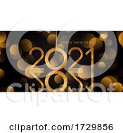 Poster, Art Print Of Elegant Glittery Gold Happy New Year Background