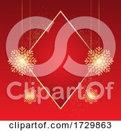 Poster, Art Print Of Sparkling Christmas Snowflake Background