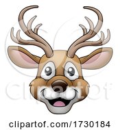 Poster, Art Print Of Christmas Cartoon Reindeer Character