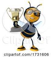 3d Business Bee On A White Background