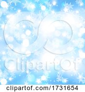 Poster, Art Print Of Christmas Background With Falling Snowflakes