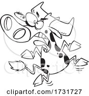 Poster, Art Print Of Cartoon Angry Bovine Having A Cow