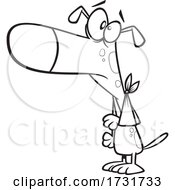 Poster, Art Print Of Cartoon Dog Wearing A Sling