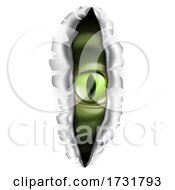 Monster Eye Tearing A Rip Through The Background by AtStockIllustration
