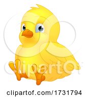 Easter Chick Chicken Cartoon Character Mascot