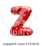 Poster, Art Print Of Snowflake Letter Z Uppercase 3d Christmas Suitable For Christmas Santa Claus Or Winter Related Subjects