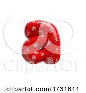 Poster, Art Print Of Snowflake Letter A Lowercase 3d Christmas Suitable For Christmas Santa Claus Or Winter Related Subjects