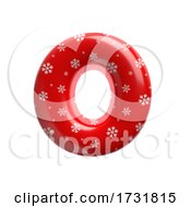 Poster, Art Print Of Snowflake Letter O Large 3d Christmas Suitable For Christmas Santa Claus Or Winter Related Subjects