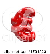 Snowflake Euro Currency Sign 3d Business Christmas Symbol Suitable For Christmas Santa Claus Or Winter Related Subjects
