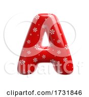 Poster, Art Print Of Snowflake Letter A Capital 3d Christmas Suitable For Christmas Santa Claus Or Winter Related Subjects
